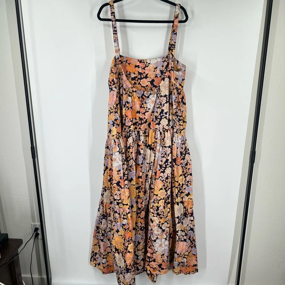Free People Park Slope Maxi Dress in Dark Combo - Picture 6 of 7